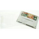 Klarsicht Schutz Hülle Super Nintendo / SNES Spiel PAL Modul Cartridge Protector 0,3 mm Dünn