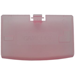 Batteriefach / Deckel / Batterie / Klappe / Abdeckung / Fach / Battery Cover für Game Boy Advance / GBA Rosa clear red